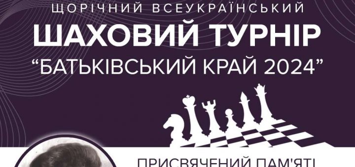 шаховий турнір імені володимира чубака 2024 кубік