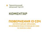 ТЦК повернення з сзч військові