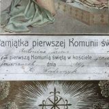 кольоровою літографією Pamiątka pierwszej Komunii Świętej