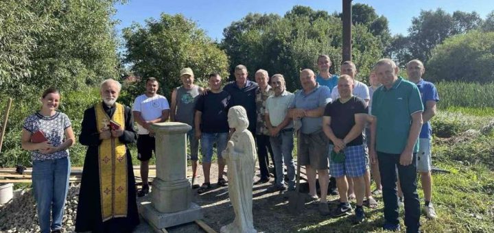 встановлення скульптури святого Юди Тадея