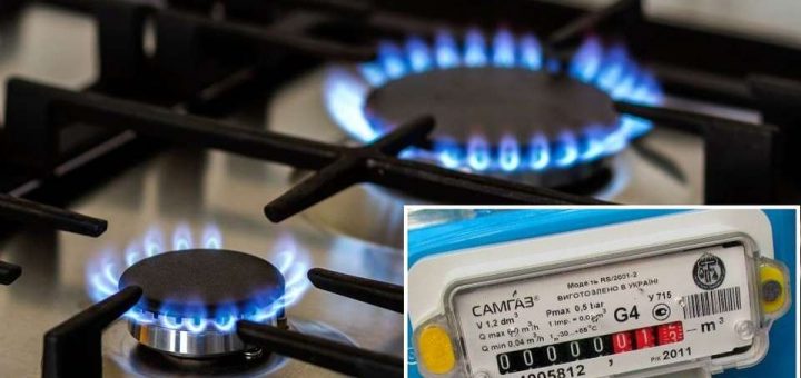 показники лічильник газ