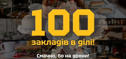 100 закладів смачно бо на дрони