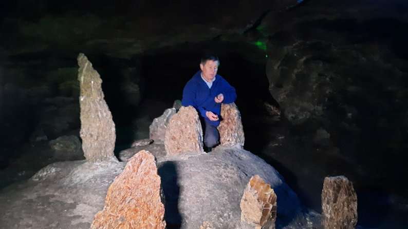 у печері Вертеба