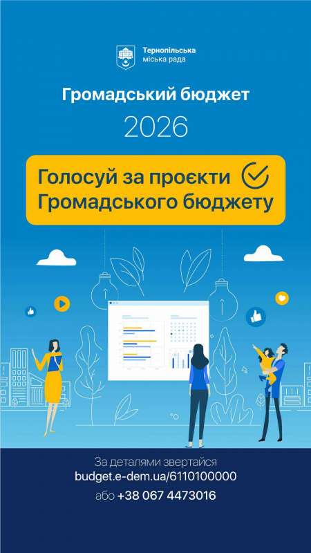 проєкти Громадський бюджет Тернопіль