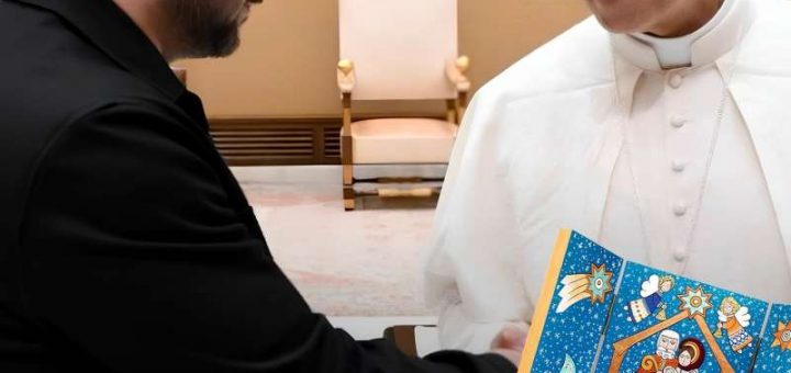 різрвяна шопка папі римському від президета України