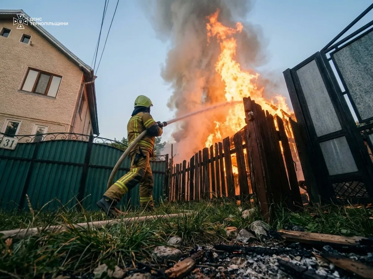 У Заліщиках горіла будівля