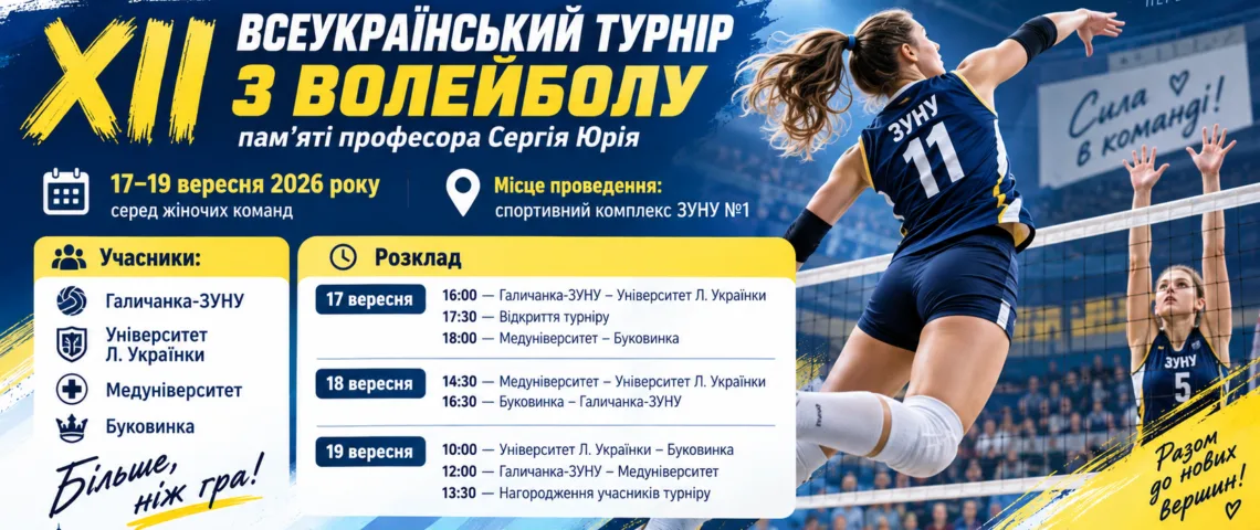турнір з волейболу пам’яті Сергія Юрія