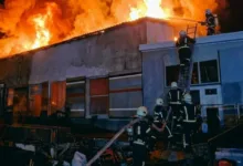 Масштабна пожежа на Тернопільщині: горів склад  площею 700 метрів