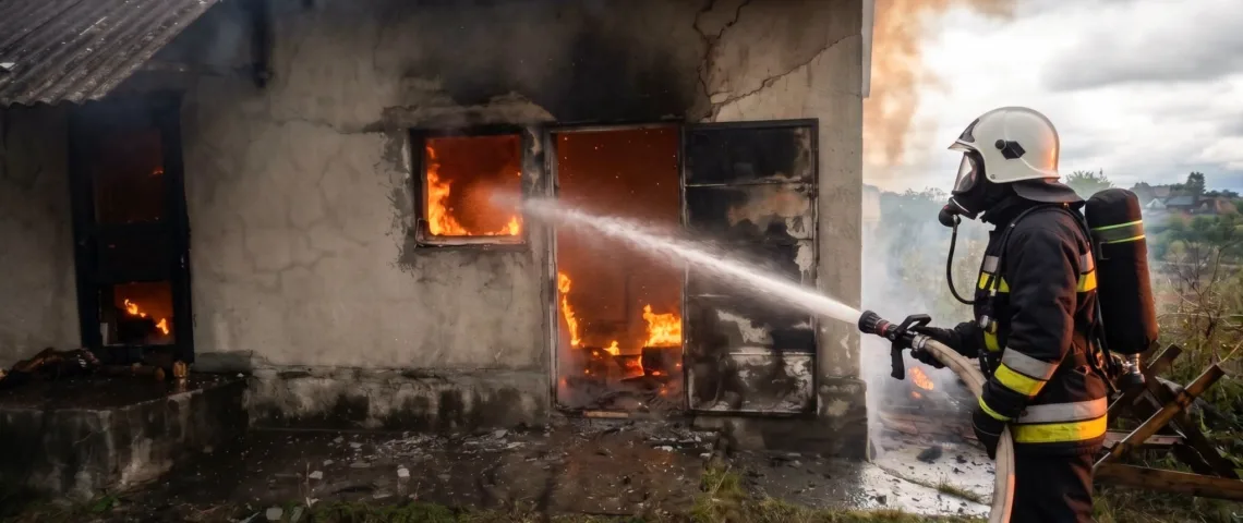 На Тернопільщині горів житловий будинок