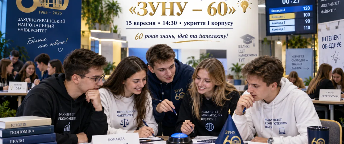 Доведи, що твоя команда найкраща: ЗУНУ запрошує на «Ігри розуму»!