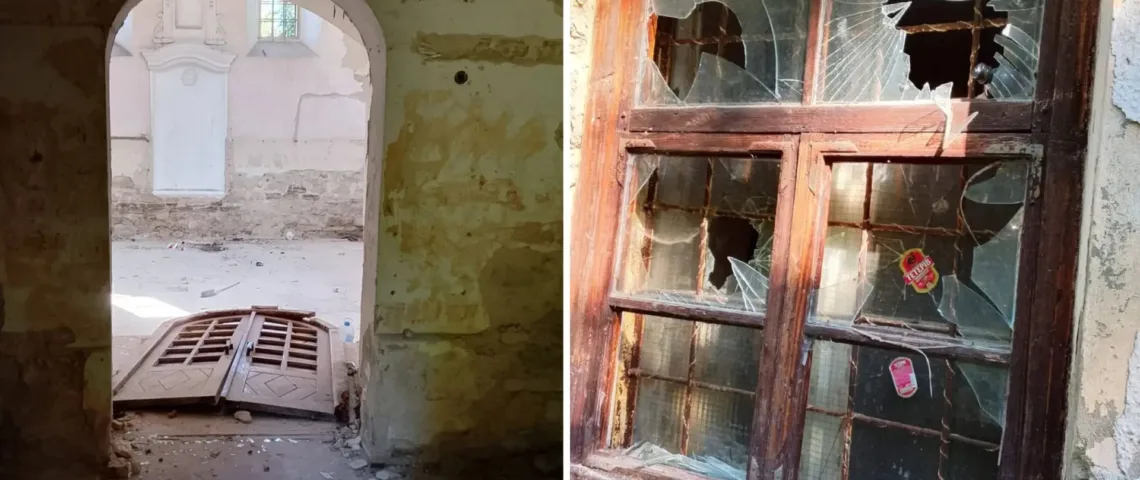 У Гусятині вандали перетворюють старовинну синагогу на руїни