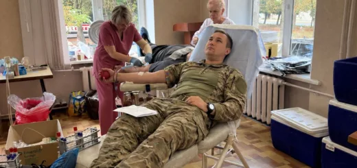 Бійці стрілецького батальйону поліції Тернопільщини здали кров для поранених військових