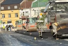 У Теребовлі на дорозі М-19 розпочали укладати асфальт