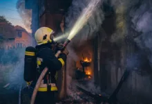 На Тернопільщині горіла господарська будівля