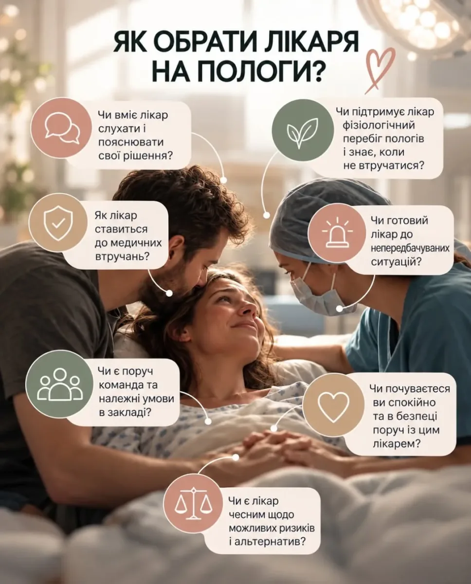 як обрати лікаря на пологи