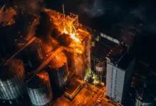 Пожежа на елеваторі у Козовій: знищено частину обладнання і зерно